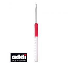 Крючок вязальный Addi №5 15 см, пластиковая ручка