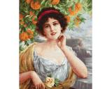 Красавица под апельсиновым деревом, набор для вышивания Luca-S, арт.В546 